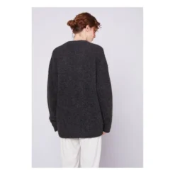 American Vintage East Alpaca Wool Cardigan | Marled Charcoal Grey 9 American Vintage East Alpaca Wool Cardigan | Marled Charcoal Grey -Trend Luxer Sales Store unnamed file 2428