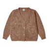 Organic Cotton Cardigan | Taupe Brown