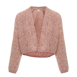 FORTE_FORTE Moulin Short Cardigan | Dusty Pink