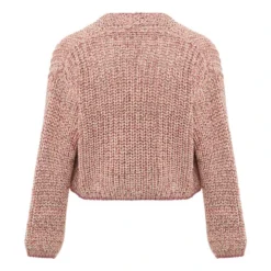 FORTE_FORTE Moulin Short Cardigan | Dusty Pink -Trend Luxer Sales Store unnamed file 2455