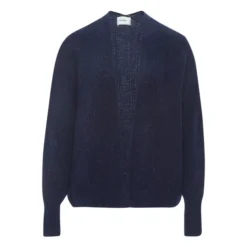 American Vintage East Shawl Collar Alpaca Wool Cardigan | Navy Blue