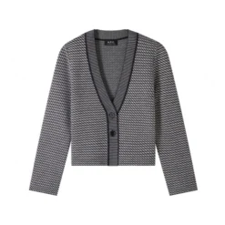 A.P.C. Annie Extra Fine Merino Wool Cardigan | Navy Blue
