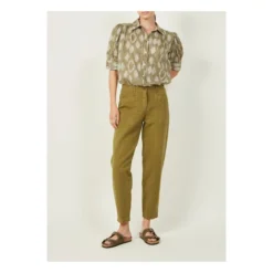 Hartford Pumping Cotton And Linen Pants | Khaki -Trend Luxer Sales Store unnamed file 250