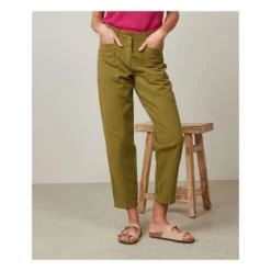 Hartford Pumping Cotton And Linen Pants | Khaki -Trend Luxer Sales Store unnamed file 251