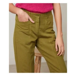 Hartford Pumping Cotton And Linen Pants | Khaki -Trend Luxer Sales Store unnamed file 252
