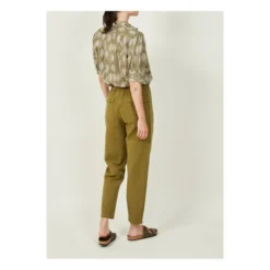 Hartford Pumping Cotton And Linen Pants | Khaki -Trend Luxer Sales Store unnamed file 253