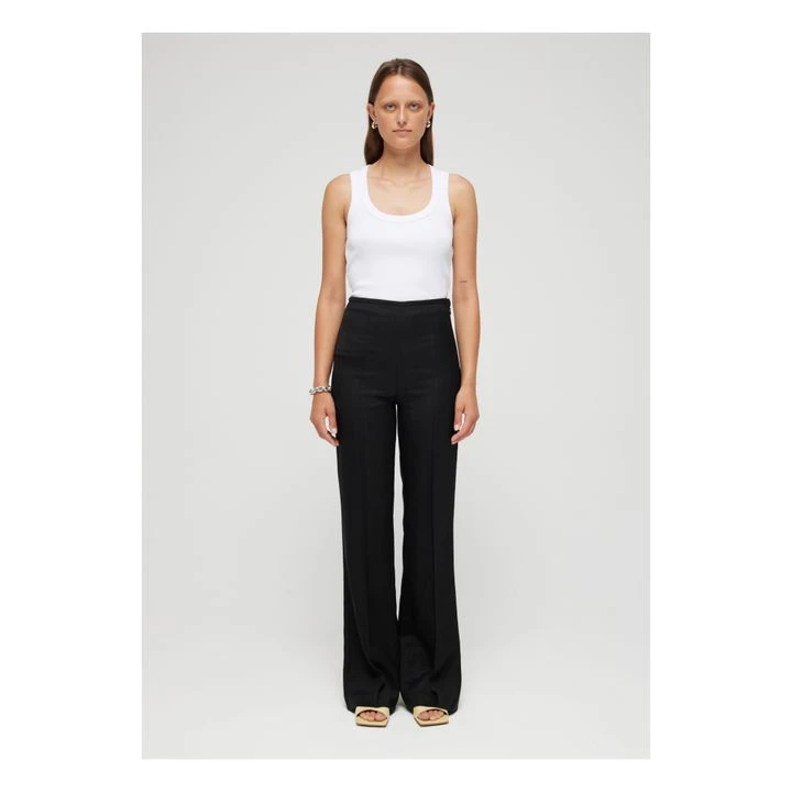 Tailored High-Waisted Trousers | Black 2 Tailored High-Waisted Trousers | Black - Image 2