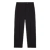 Woollen Masculine Tailored Trousers | Black