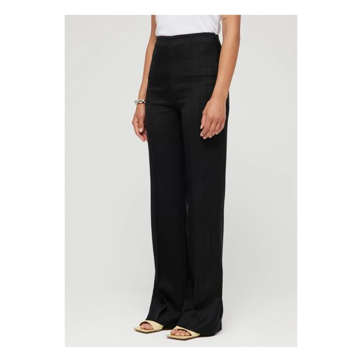 Tailored High-Waisted Trousers | Black 4 Tailored High-Waisted Trousers | Black - Image 4