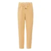 Elastic Linen Pants - Women’s Collection | Beige