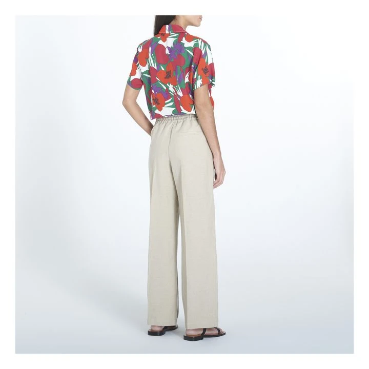 A.P.C. Carlota Linen And Cotton Pants | Beige 3 A.P.C. Carlota Linen And Cotton Pants | Beige - Image 3