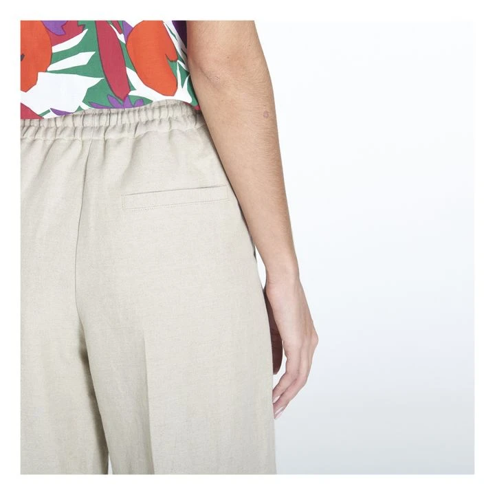 A.P.C. Carlota Linen And Cotton Pants | Beige 4 A.P.C. Carlota Linen And Cotton Pants | Beige - Image 4