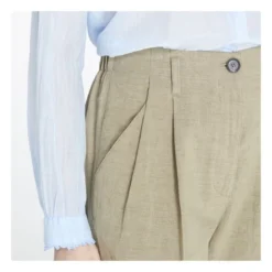 Cotton And Linen Carrot Pants | Taupe Brown -Trend Luxer Sales Store unnamed file 348