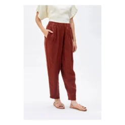 Carpenter Linen Pants | Brick Red -Trend Luxer Sales Store unnamed file 408