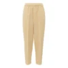 Cotton And Linen Peg Pants | Beige