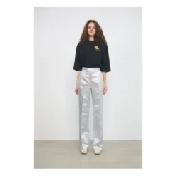 Stella Nova Livi Metallic Trousers | Silver