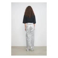 Stella Nova Livi Metallic Trousers | Silver -Trend Luxer Sales Store unnamed file 430