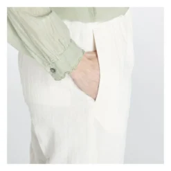 Stretchy Cotton And Linen Trousers | White 7 Stretchy Cotton And Linen Trousers | White -Trend Luxer Sales Store unnamed file 439