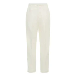 Stretchy Cotton And Linen Trousers | White 9 Stretchy Cotton And Linen Trousers | White -Trend Luxer Sales Store unnamed file 441