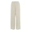 Easy Straight Cotton And Linen Pants | Natural