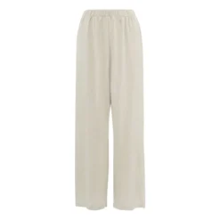 Easy Straight Cotton And Linen Pants | Natural