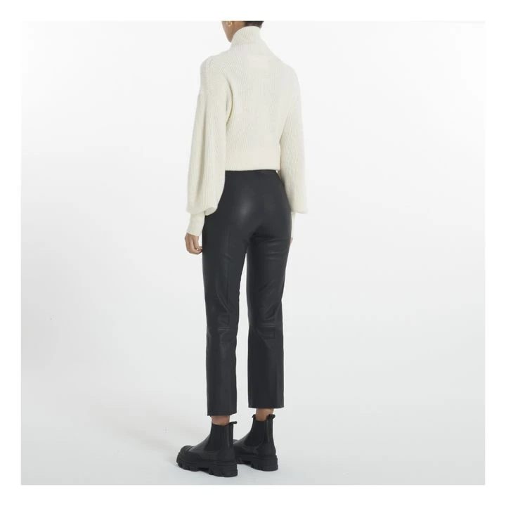 By Malene Birger Florentina Leather Trousers | Black 4 By Malene Birger Florentina Leather Trousers | Black - Image 4