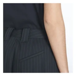 Ganni Stretch Striped Pants | Black -Trend Luxer Sales Store unnamed file 480