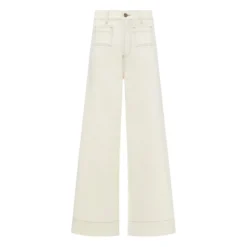 Jean Flare Coton Bio | Off White