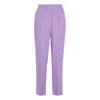 FORTE_FORTE Georgette Double Elastic Trousers | Purple