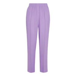 FORTE_FORTE Georgette Double Elastic Trousers | Purple