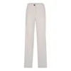 Striped Straight Leg Pants | White