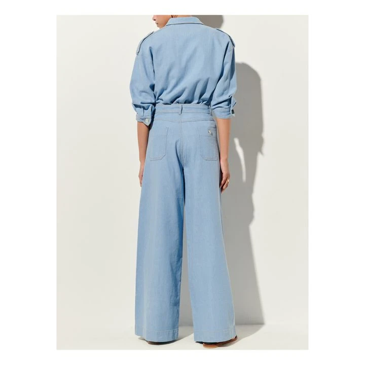 Captain Cook Cotton And Linen Pants | Light Blue 5 Captain Cook Cotton And Linen Pants | Light Blue - Image 5