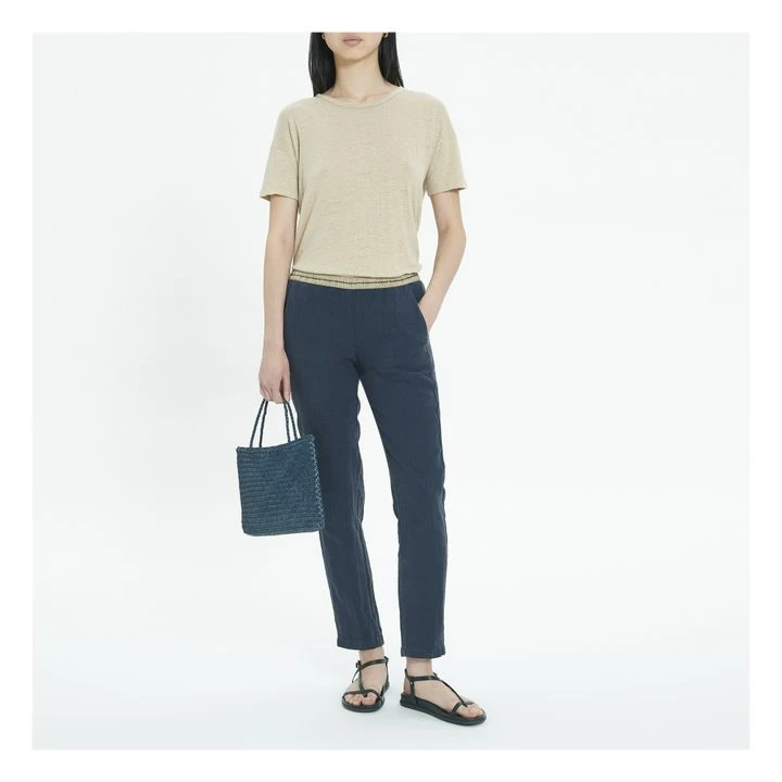 Hartford Pirouette Linen Pants | Gris Graphite 2 Hartford Pirouette Linen Pants | Gris Graphite - Image 2