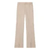 Island Chevron Wool And Linen Pants | Beige