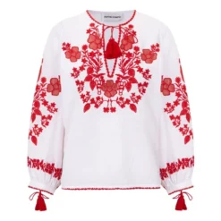 ANTIK BATIK Vani Blouse | White