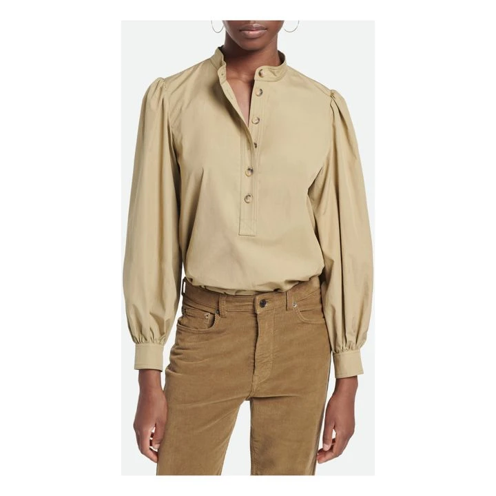 Vanessa Bruno Aloe Blouse | Khaki 4 Vanessa Bruno Aloe Blouse | Khaki - Image 4