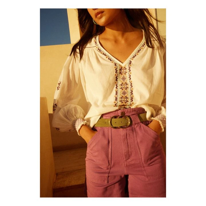 Embroidered Blouse | Off White 2 Embroidered Blouse | Off White - Image 2