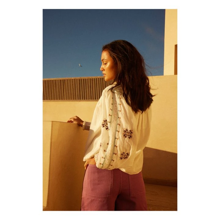 Embroidered Blouse | Off White 4 Embroidered Blouse | Off White - Image 4