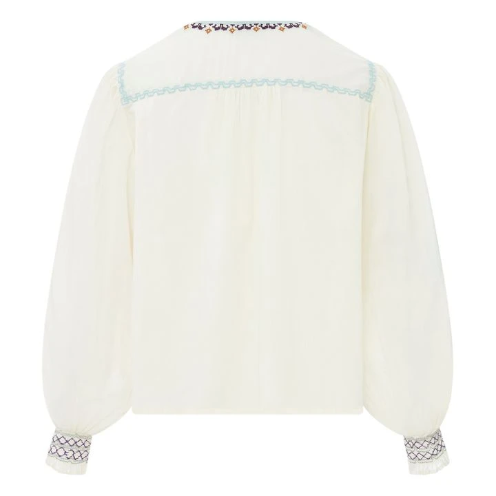 Embroidered Blouse | Off White 7 Embroidered Blouse | Off White - Image 7