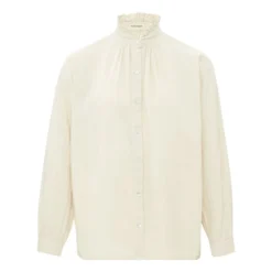 Rosier Double Cotton Gauze Blouse - Women’s Collection | Ecru