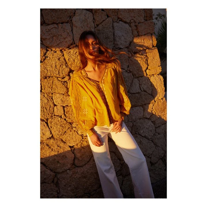 Embroidered Blouse | Honey 3 Embroidered Blouse | Honey - Image 3