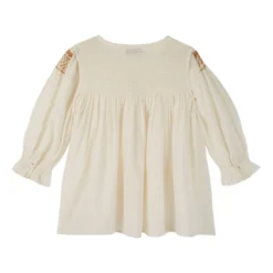 Embroidered Smock Blouse - Women’s Collection | Ecru -Trend Luxer Sales Store unnamed file 641