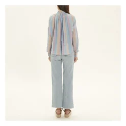 Wheel Blouse | Blue -Trend Luxer Sales Store unnamed file 658