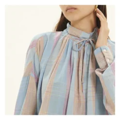 Wheel Blouse | Blue -Trend Luxer Sales Store unnamed file 660
