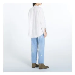 Juul Striped Linen Blouse | Pink -Trend Luxer Sales Store unnamed file 682