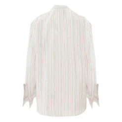 Juul Striped Linen Blouse | Pink -Trend Luxer Sales Store unnamed file 684