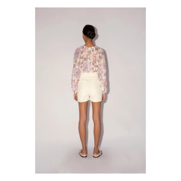 Mariana Cotton And Silk Blouse | Ecru 4 Mariana Cotton And Silk Blouse | Ecru - Image 4