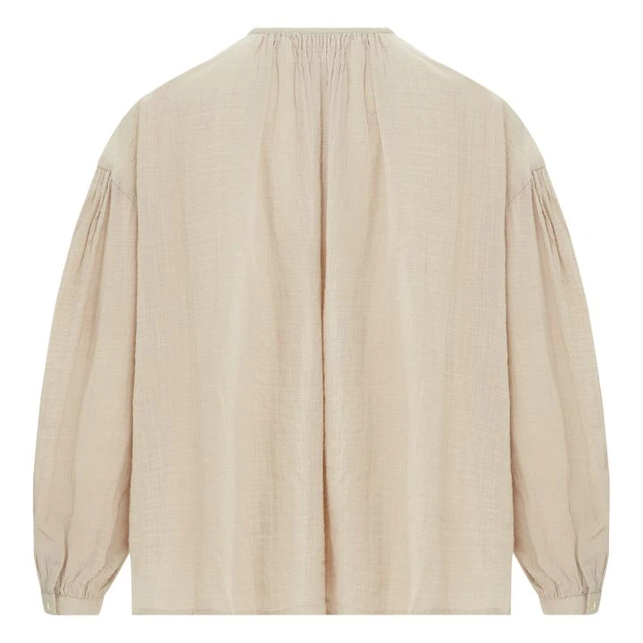 Erica Bubble Crepe Blouse | Sand 4 Erica Bubble Crepe Blouse | Sand - Image 4