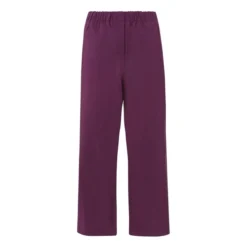 Penny Cotton Poplin Pants | Purple