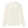 Cotton Crepe Blouse | White